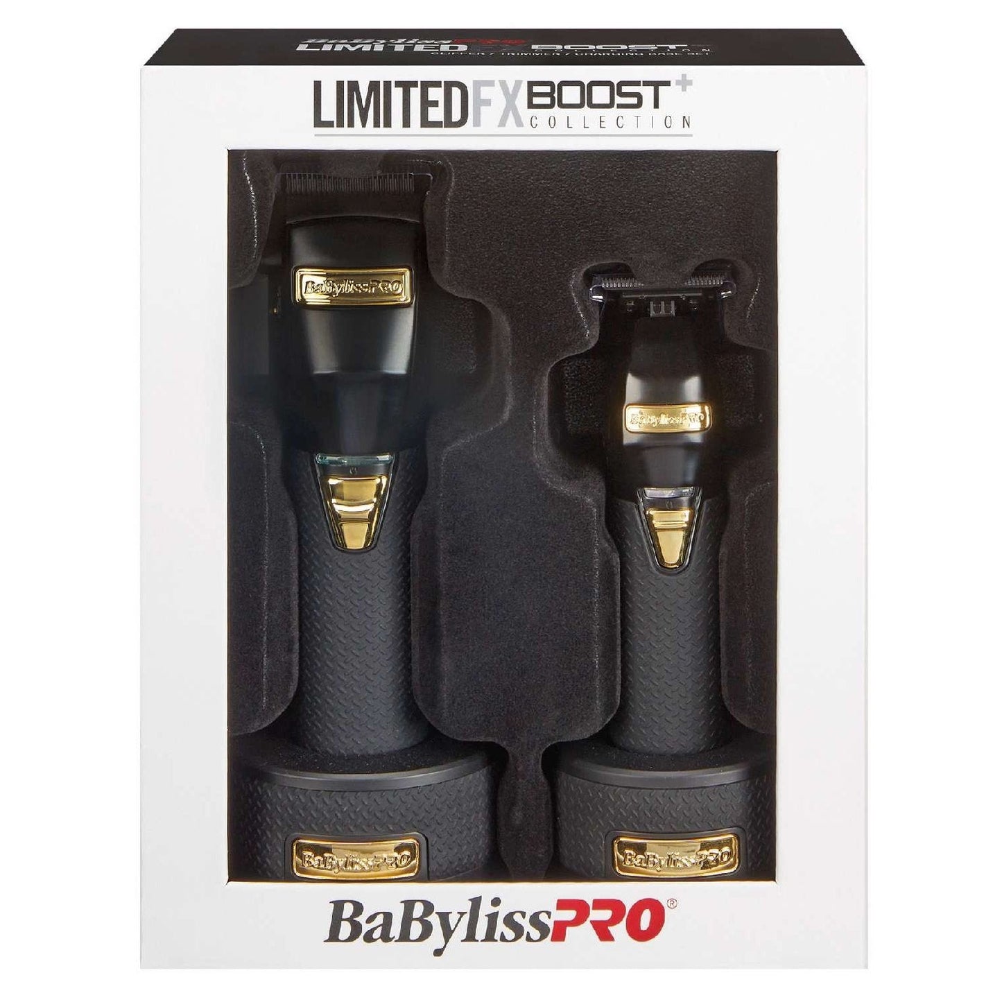 Babyliss Fx Boost Plus Limited Collection Black Clipper Trimmer Charging Base Set